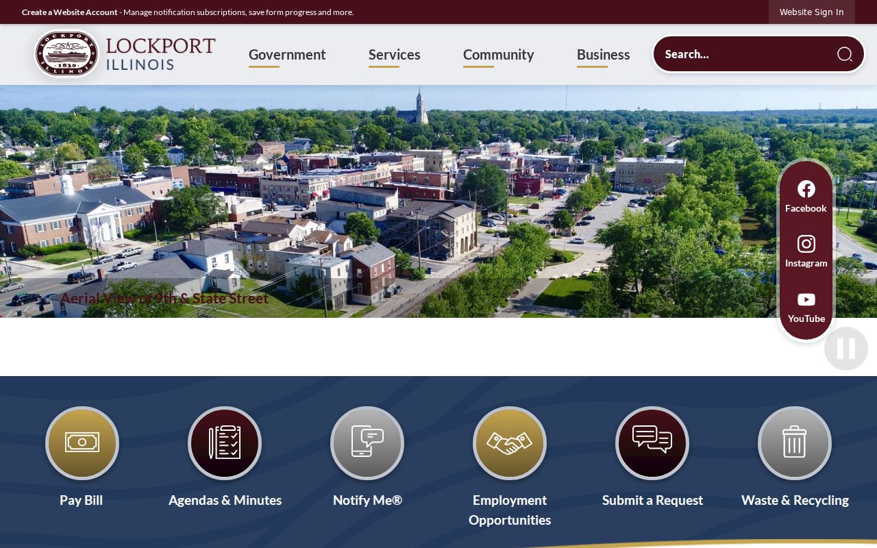 Official City of Lockport department and public information homepage