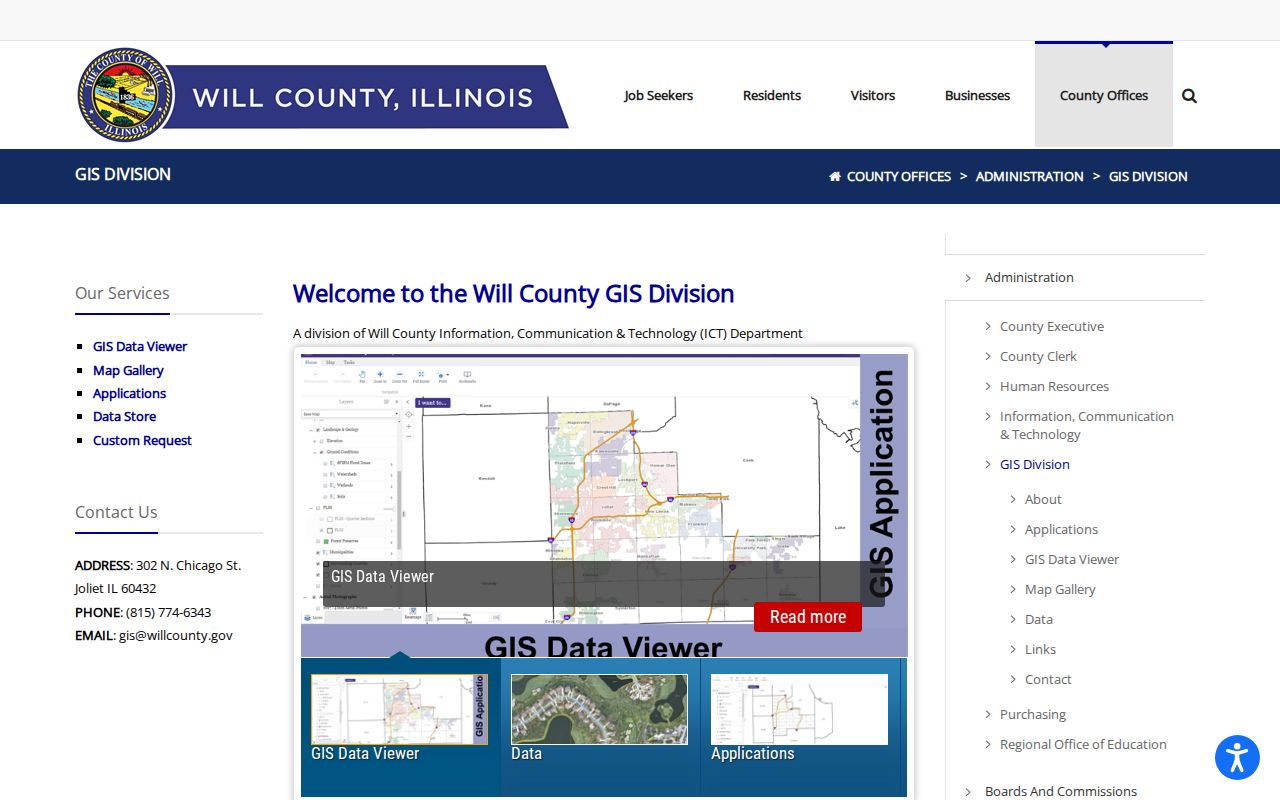 Will County GIS Division map and data resources for Lockport ZIP research